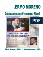 Guillermo Moreno, Crónica de un exprocurador fiscal