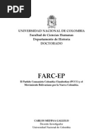 Las FARC-EP. El PCCC y El Movimiento Bolivariano