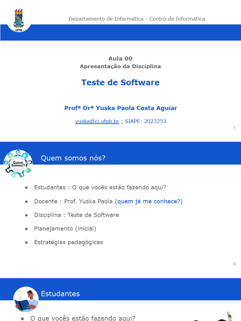 Introdução ao Teste de Software UFPB | PDF | Testes de software ...