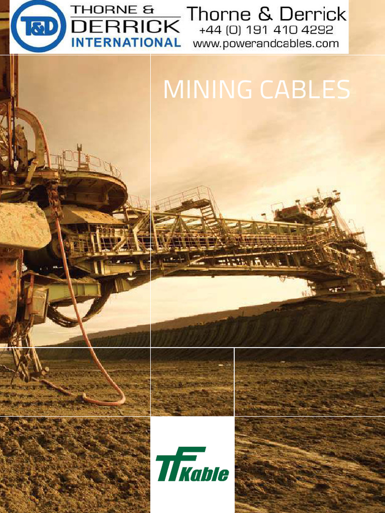 Mining Cable Specifications Guide | PDF | Wire | Electrical Conductor