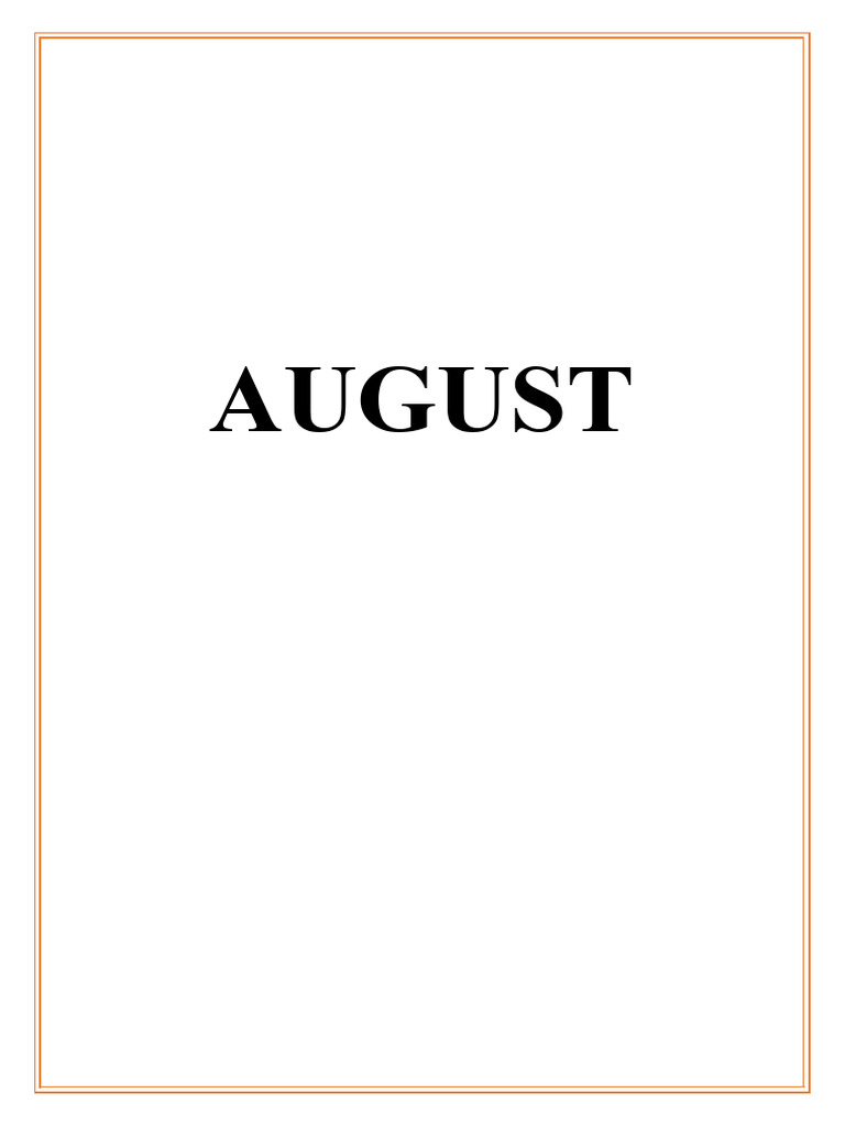 August | PDF