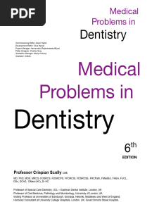Medical Problems in Dentistry by Scully