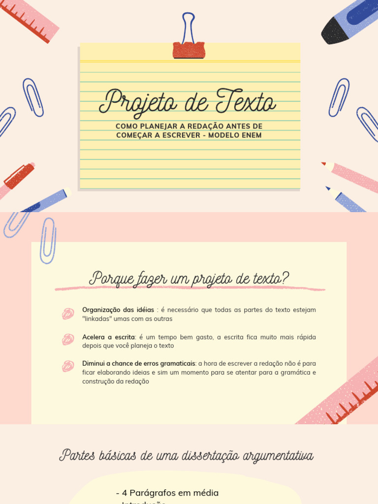 Aula 1 - Projeto de Texto | PDF | Ciências Sociais | Autoajuda