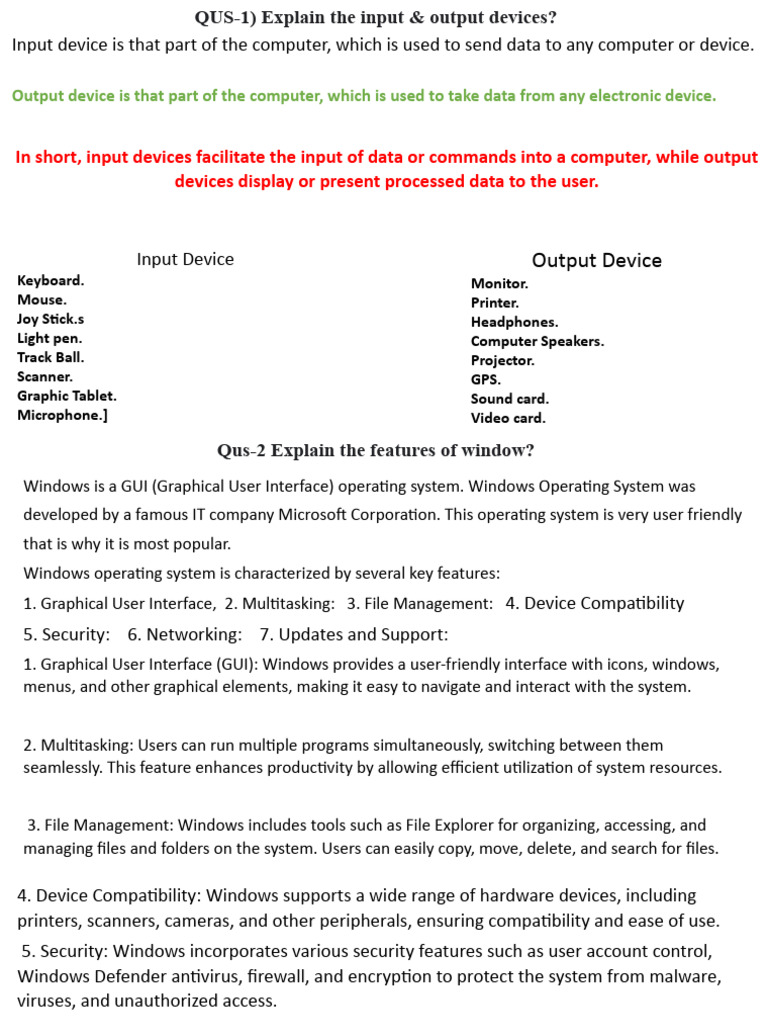 Computer Fundamental (1st Unit) | PDF | Central Processing Unit ...