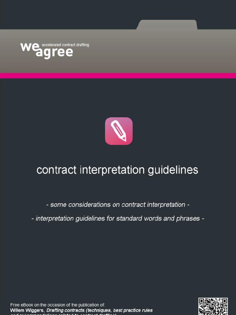 Weagree Contract Interpretation Guidelines | PDF | Subsidiary ...