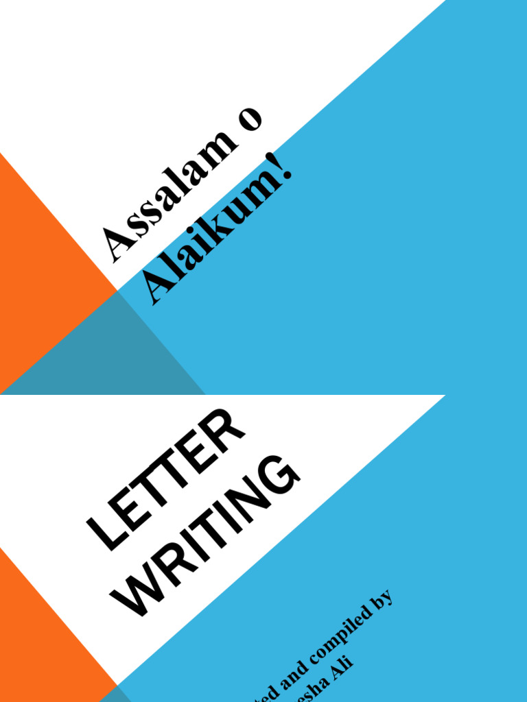 Self Letter Writing Guide | PDF | Human Communication | Linguistics