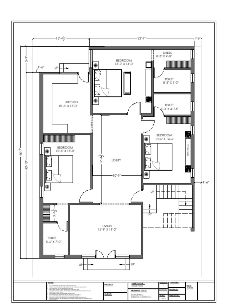 Ground Floor Plan Details | PDF | Structural Engineering | Building ...