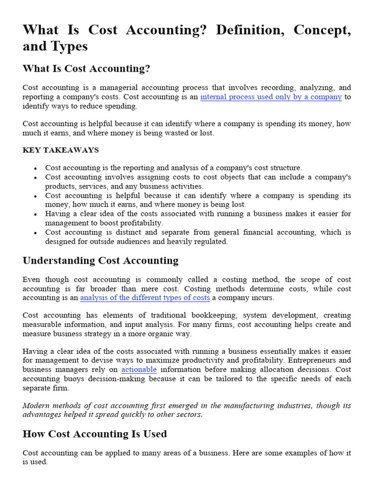 ACCOUNTING FOR COSTS OVERVIEW visual data 3
