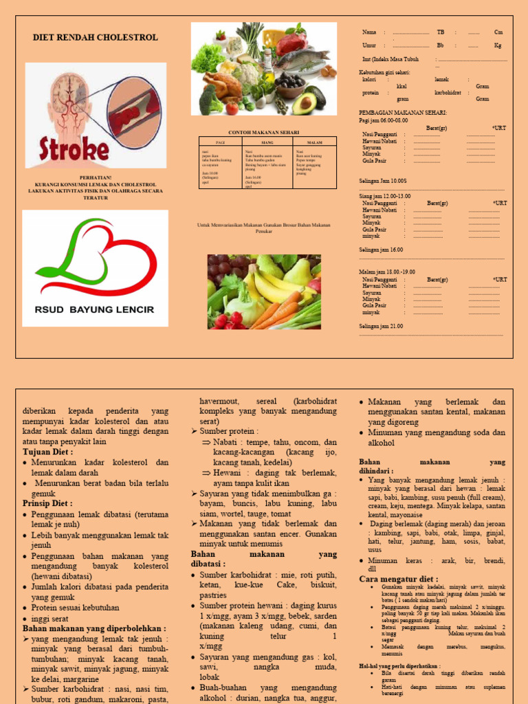 Diet Sehat Rendah Kolesterol dan Lemak | PDF