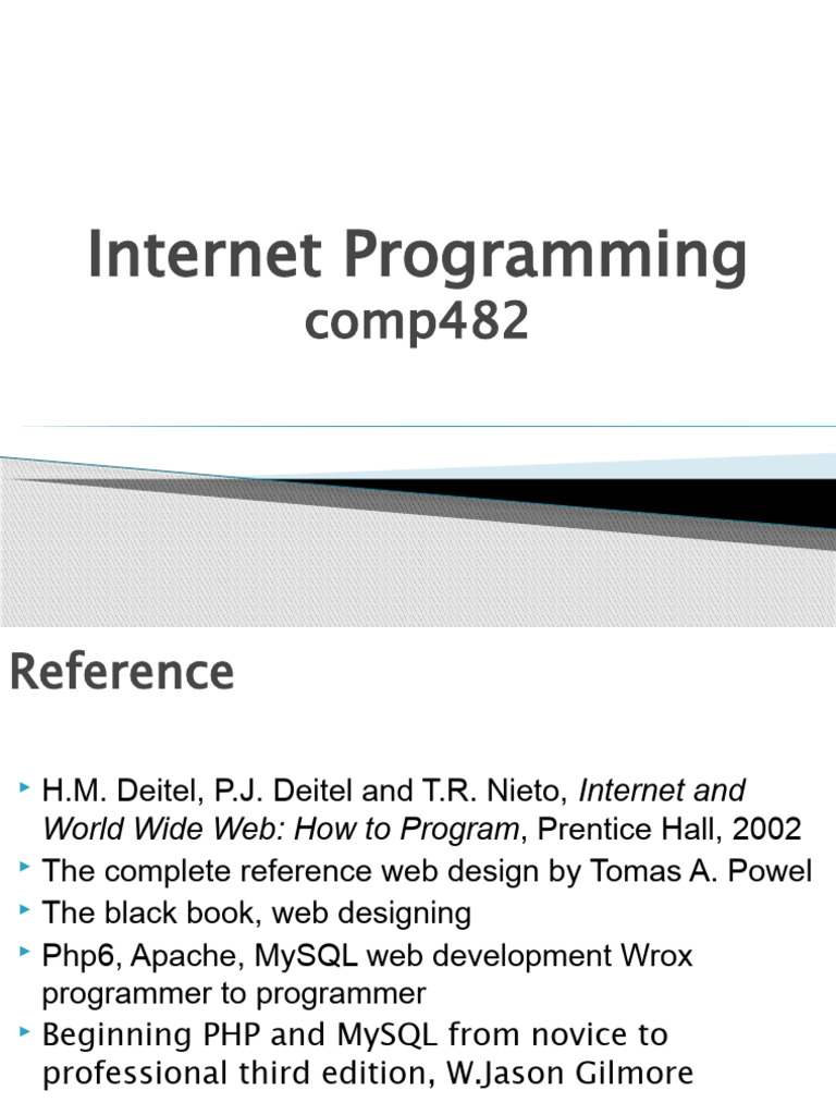 Internet Programming Fundamentals Guide | PDF | Dynamic Web Page ...