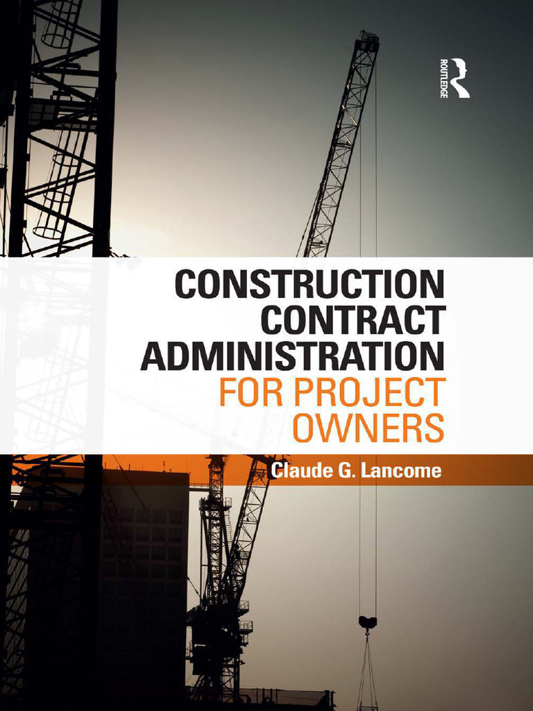 Construction Contract Administration For Project Owners Download Free