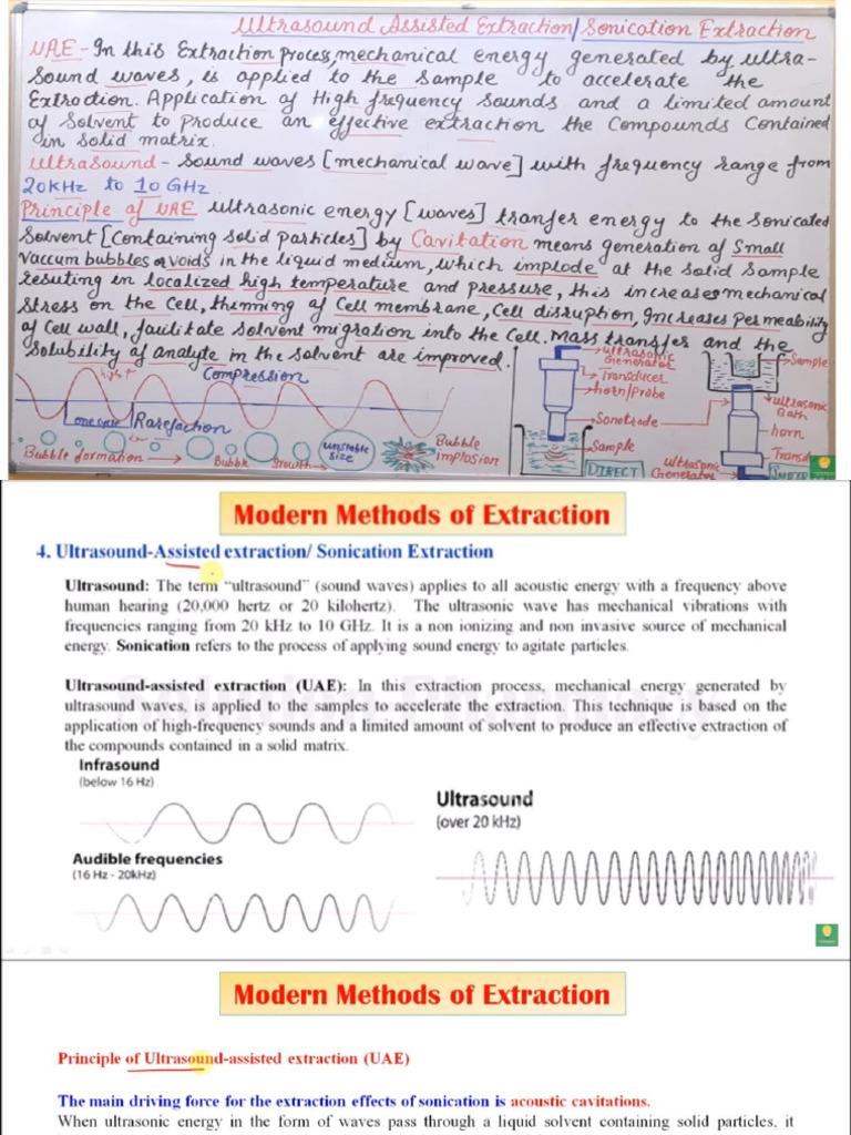 Ultra Sound Extraction | PDF