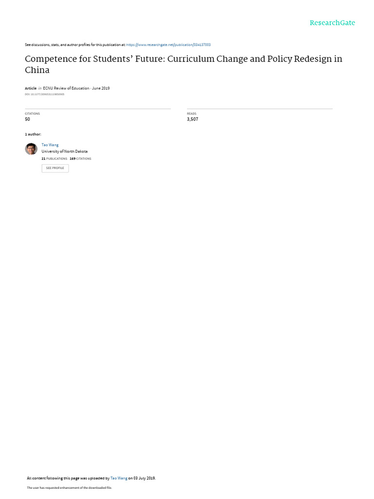 Curriculum Reform and Policy in China | PDF | Curriculum | Mathematics