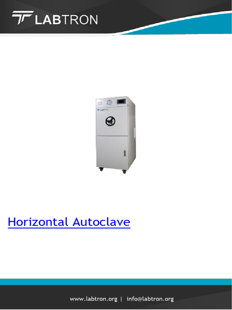 Horizontal Autoclave REAL 2L | PDF | Sterilization (Microbiology)