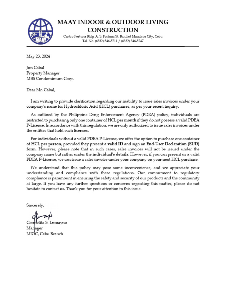 LETTER-OF-EXPLANATION | PDF