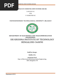 Lab Manual Ipcc Bec402 Principles of Communication Systems 22 05