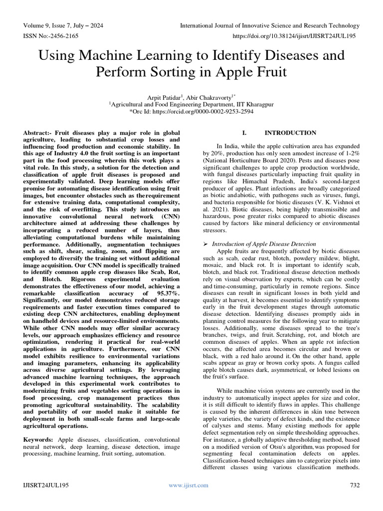 Using Machine Learning To Identify Diseases and Perform Sorting in ...