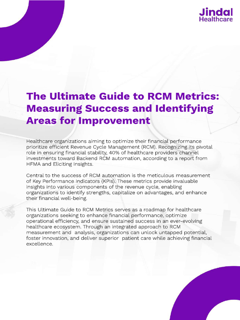 RCM Metrics for Healthcare Success | PDF | Performance Indicator ...