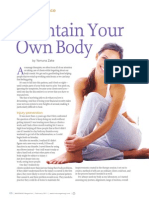 Maintain Your Own Body: Living in Balance