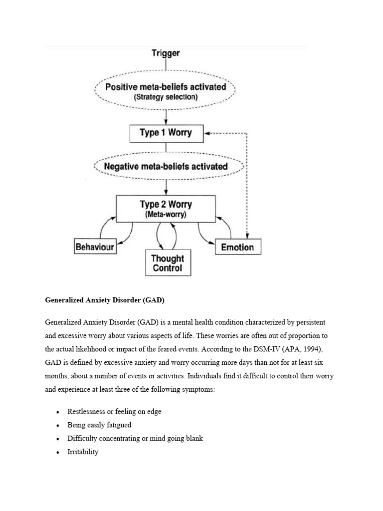Understanding Generalized Anxiety Disorder | PDF | Generalized Anxiety ...