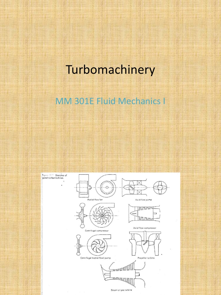 Turbomachinery: MM 301E Fluid Mechanics I | PDF