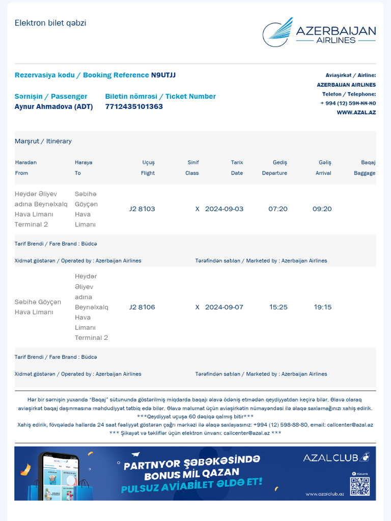 Aynur Ahmadova TKT Az 2 | PDF