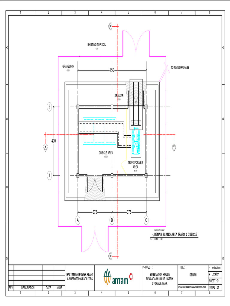Cubicle and Transformer Area Plan | PDF