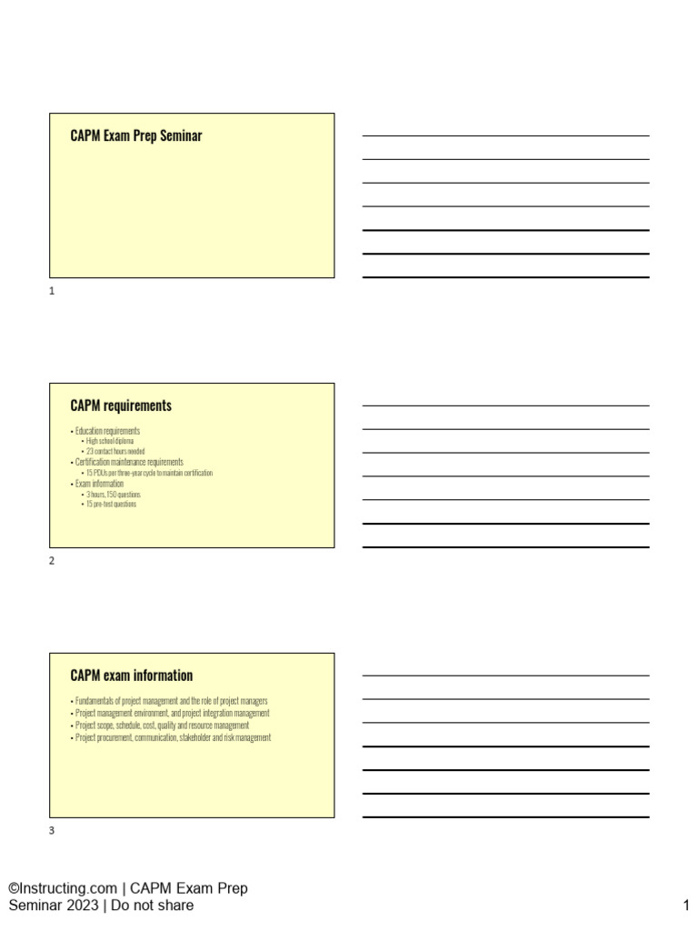 CAPM Exam Prep Seminar | PDF | Quality Assurance | Project Management