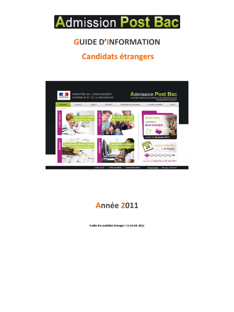 Guide Du Candidat Etrangerv2-16-06-2011 | PDF