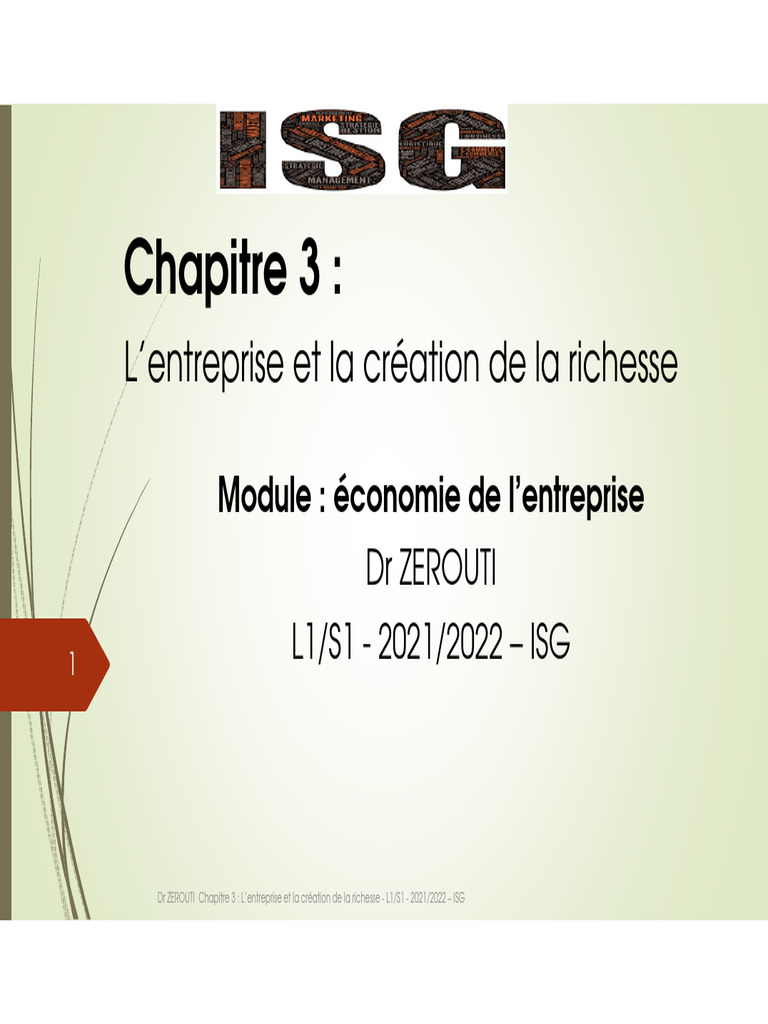 Création de richesse et valeur ajoutée | PDF | Business | Valeur ajoutée