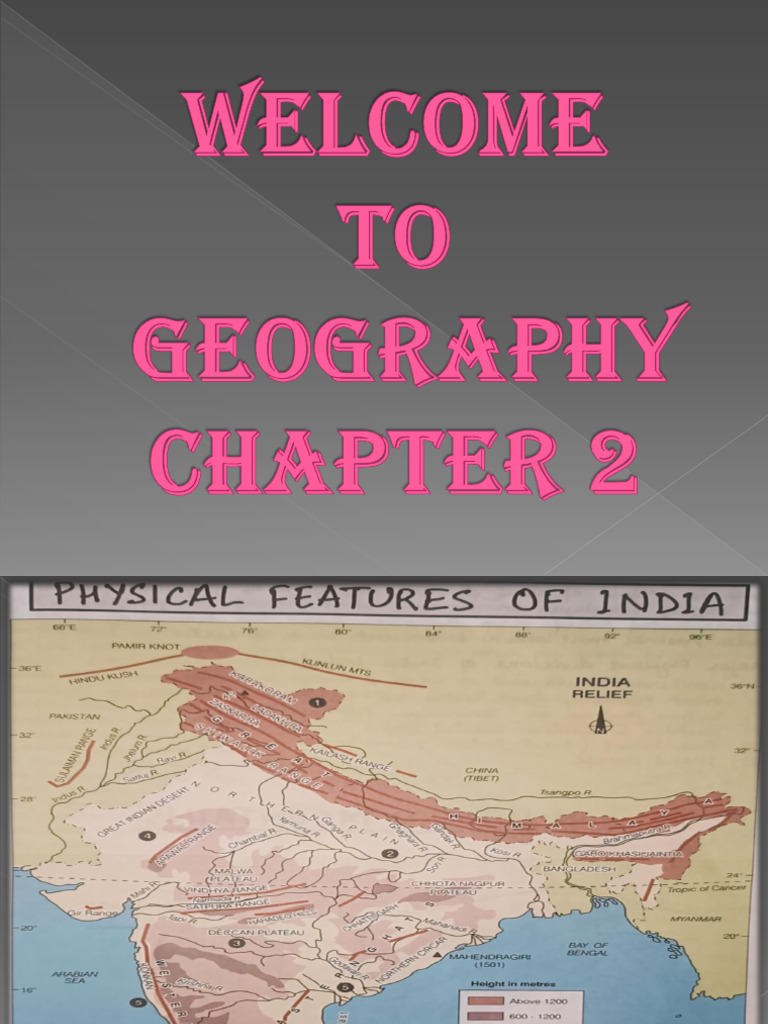 Geography Class Chapter 2 Physiography Of India Pdf Himalayas