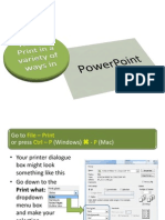 How to Print Out in Power Point