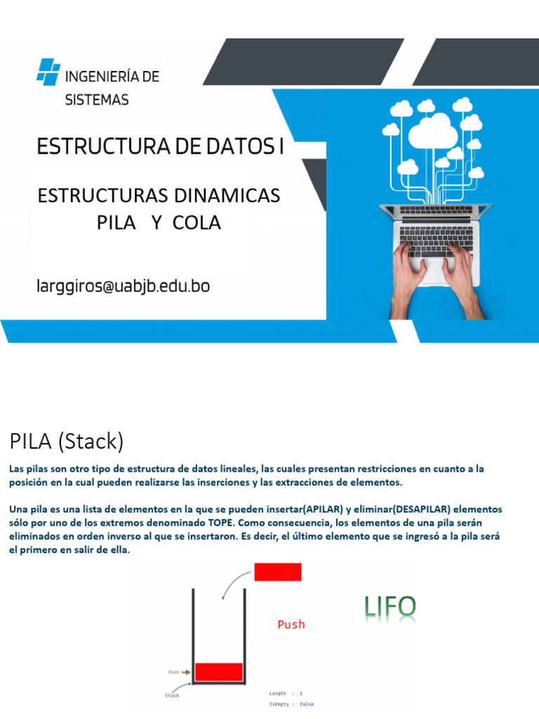 Pila Cola | PDF | Cola (tipo de datos abstractos) | Programación de ...