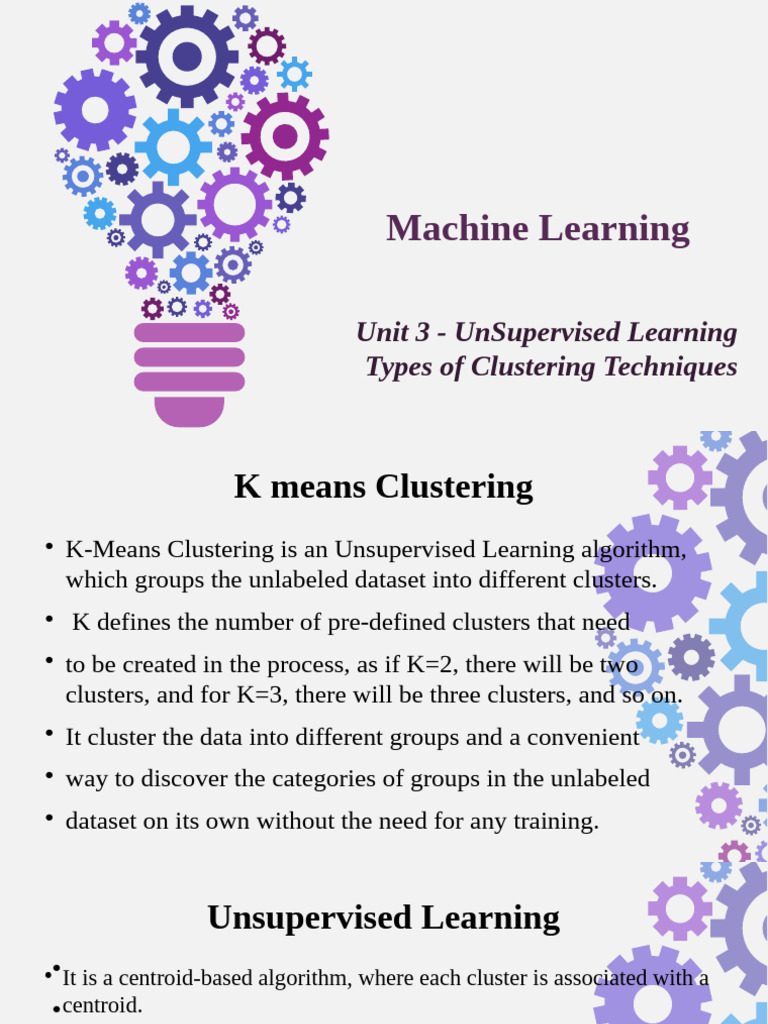 Unit 3 - KmeansClustering | PDF | Cluster Analysis | Computer Science