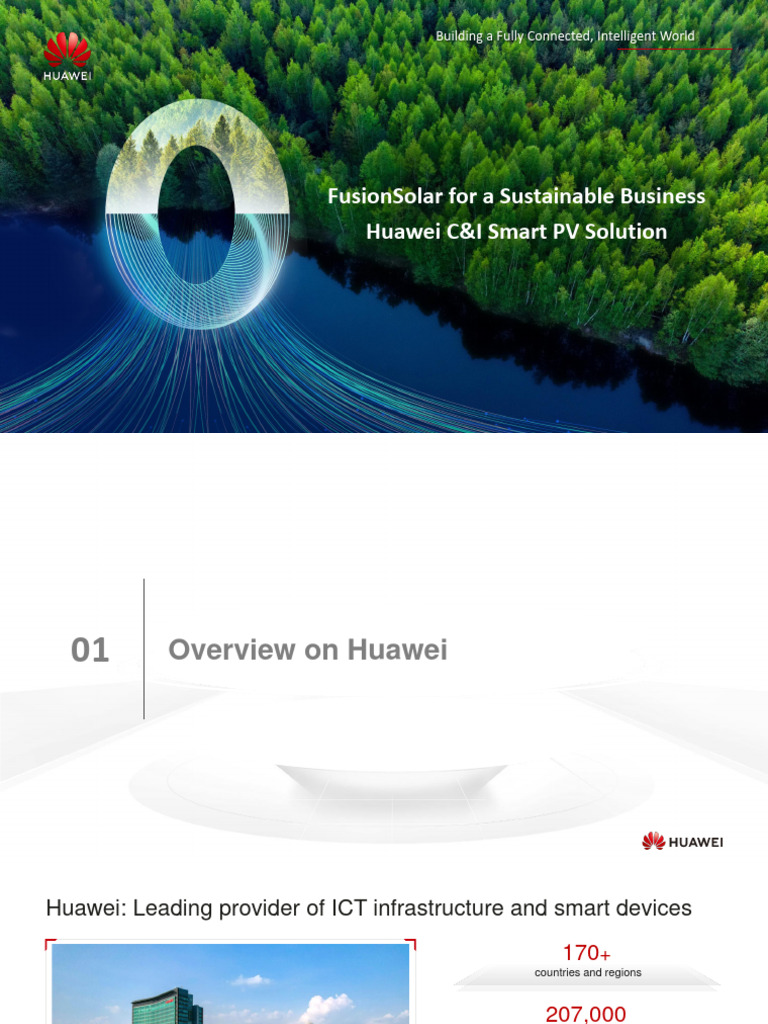 Fusionsolar Smart Pv C I Portfolio Pdf Photovoltaics Solar Panel