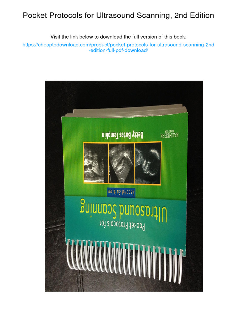 Pocket Protocols For Ultrasound Scanning, 2nd Edition. ISBN 1416031014 ...