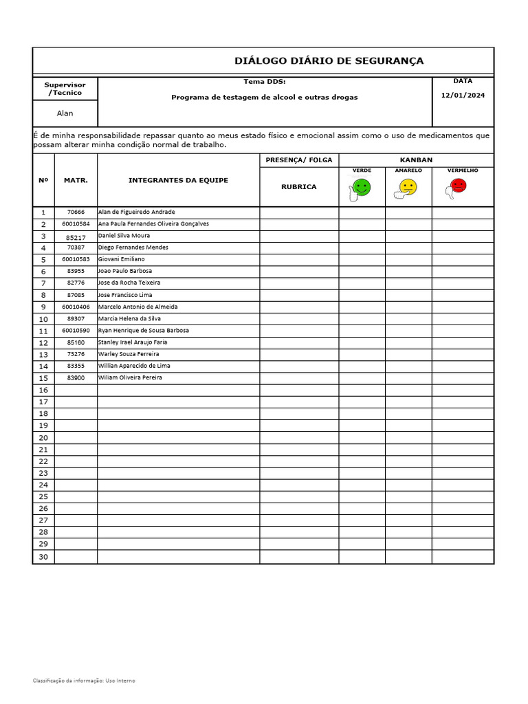Formulárioo de DDS | PDF