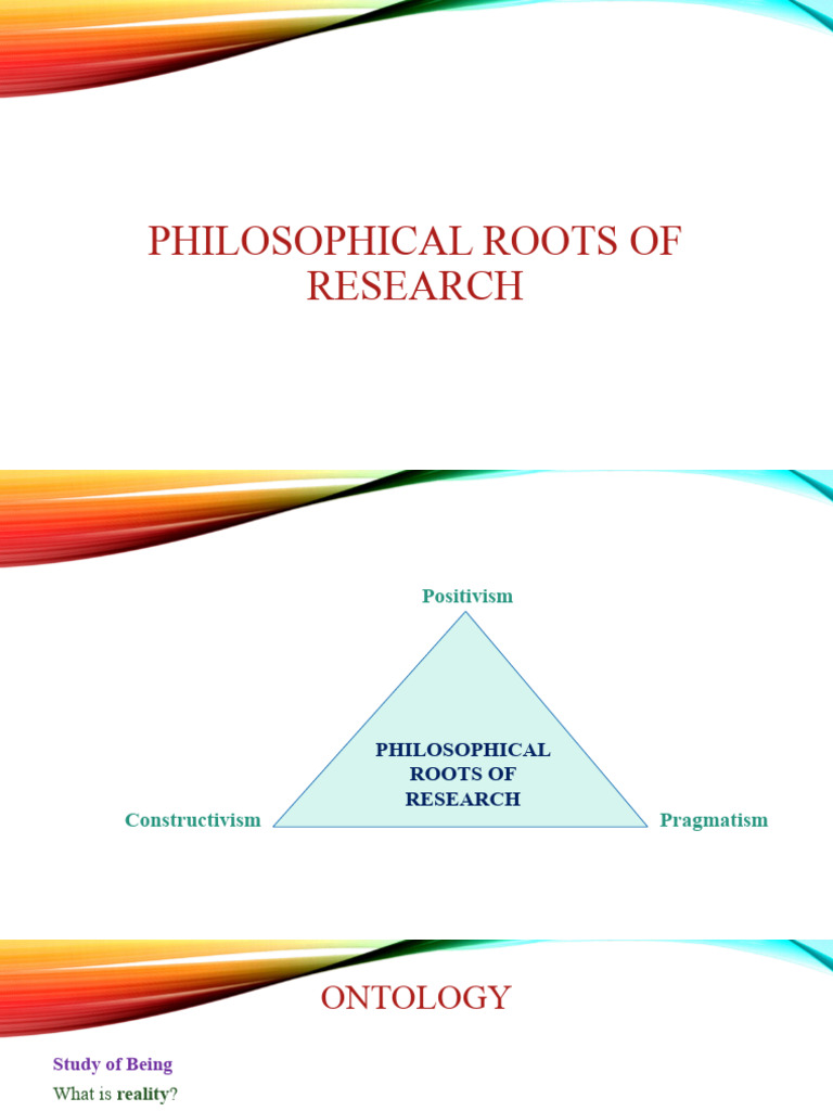 Philosophical Foundations of Research | PDF