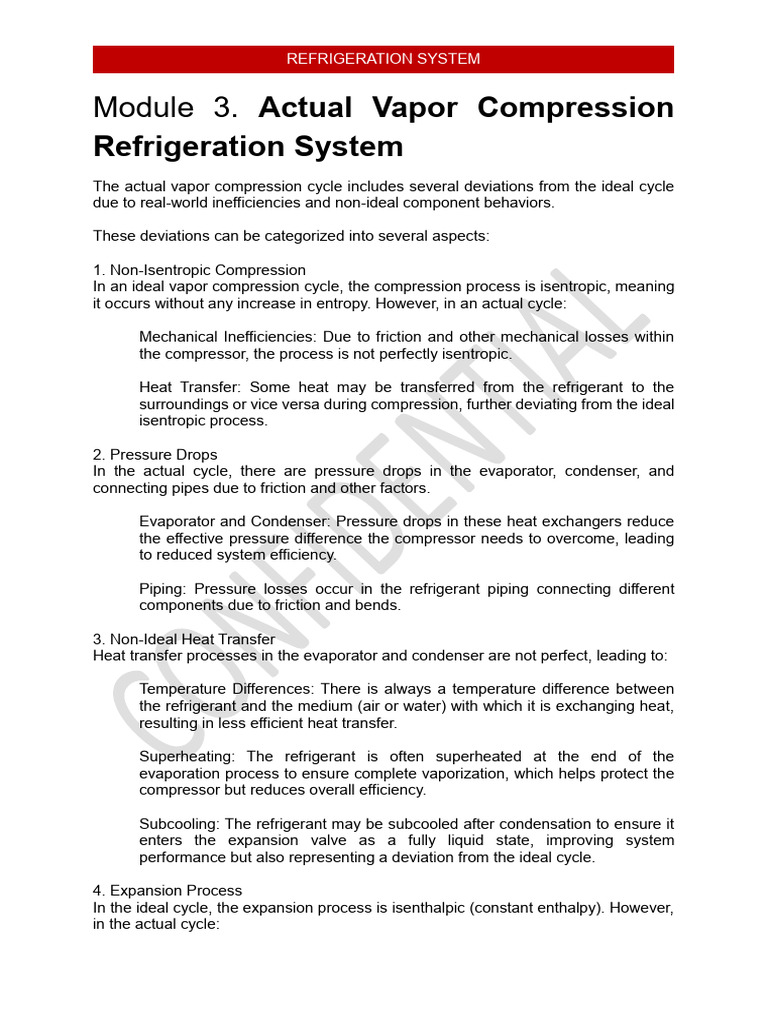 5.-ACTUAL-VAPOR-COMPRESSION-REFRIGERATION-SYSTEM | PDF | Energy