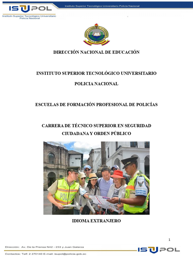 English Module for Police Training | PDF | Linguistics | Grammar