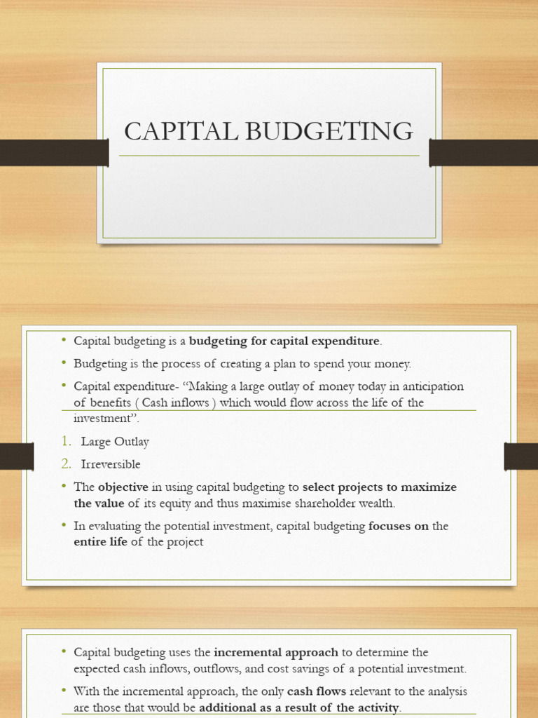 IMPORTANCE OF CAPITAL BUDGETING PDF visual data 5
