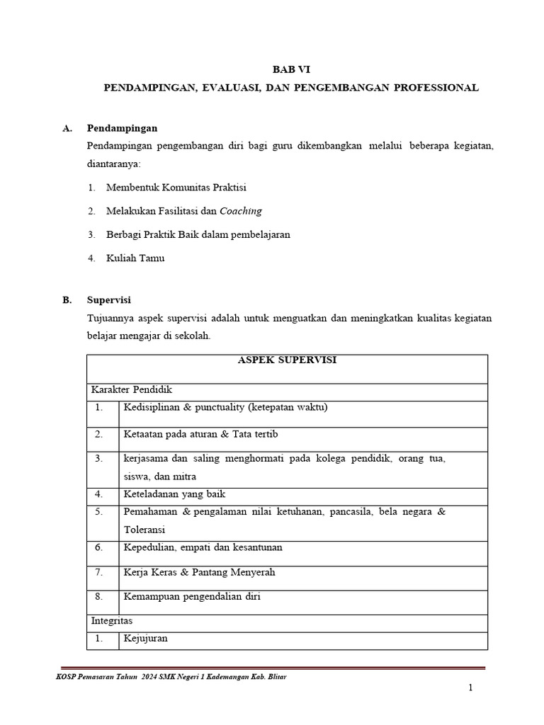 Pendampingan dan Evaluasi Guru SMK 2024 | PDF | Karier & Perkembangan