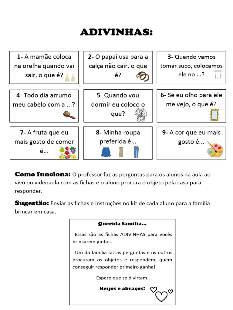 Dinamica Adivinhas | PDF