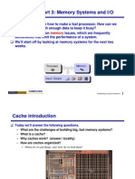 Welcome To Part 3: Memory Systems and I/O