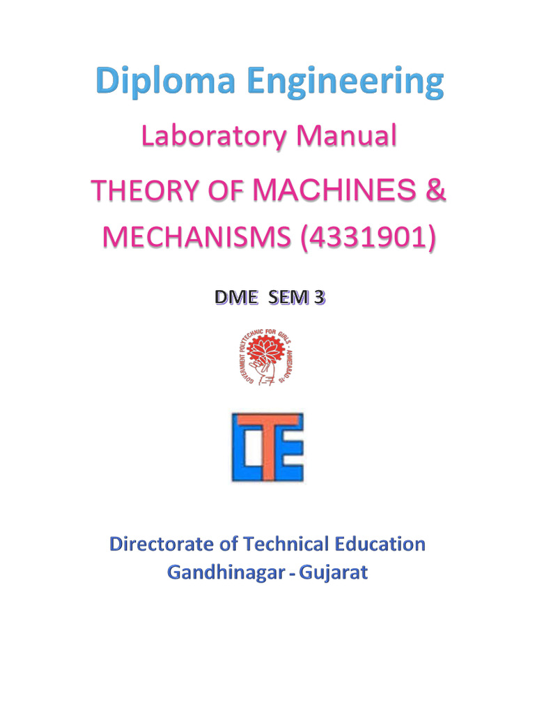 Theory of Machines Lab Manual | PDF | Clutch | Brake