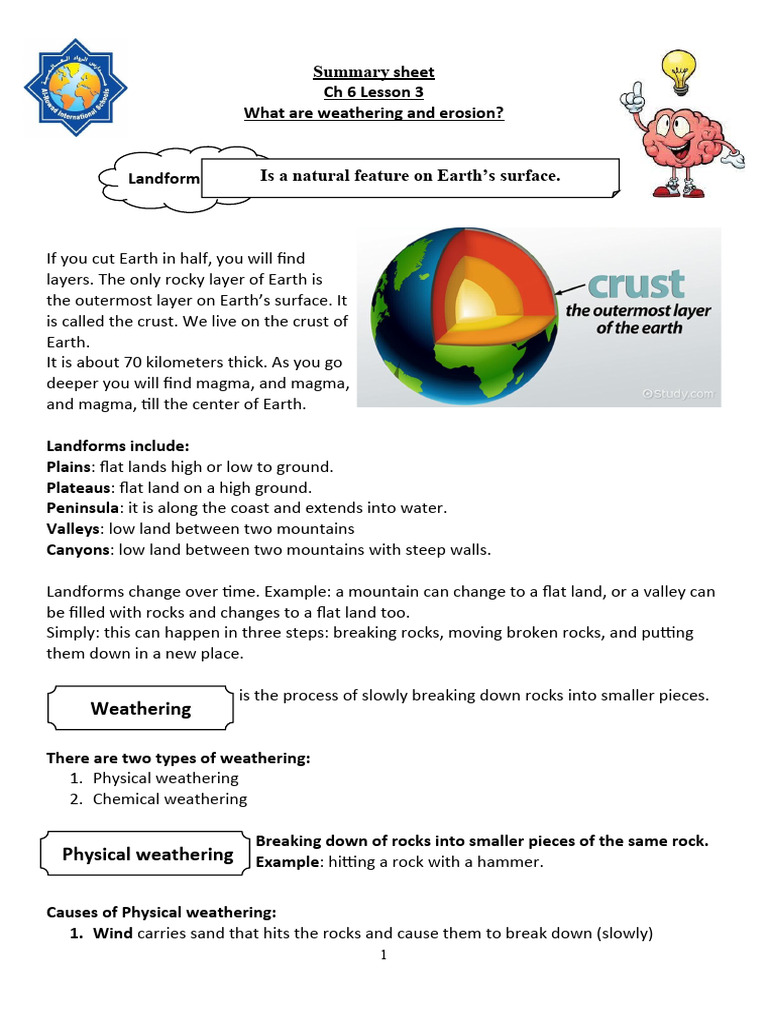 Summary+Sheet+6 3+and+6 4 | PDF | Earthquakes | Earth