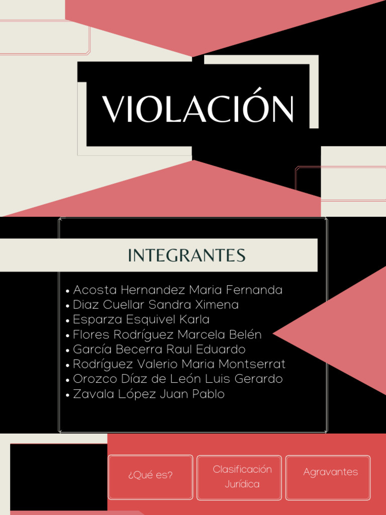 Delito de Violación: Definición y Consecuencias | PDF | Violación ...