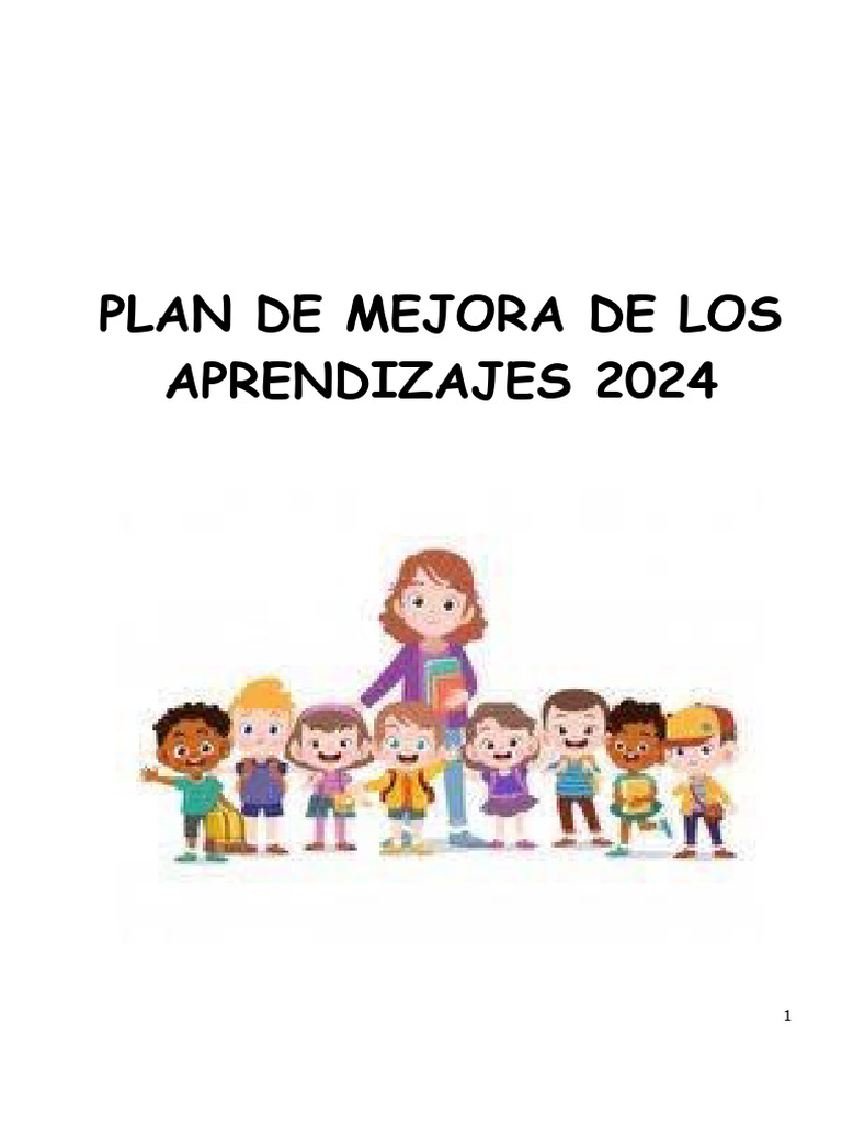 PLAN DE MEJORA DE APRENDIZAJE Lista | PDF | Evaluación | Educación de ...