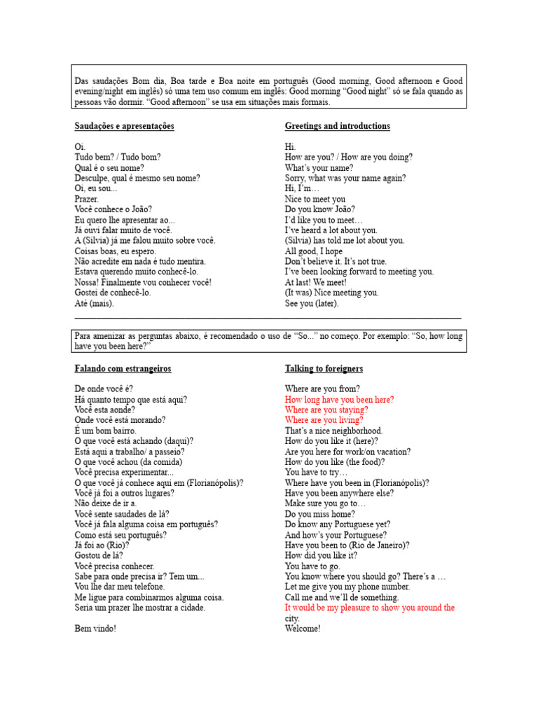 Como Dizer Tudo em Inglês: Guia Prático | PDF | Artes Linguísticas e ...