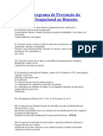 Programa de Prevenção da Exposição ao Benzeno